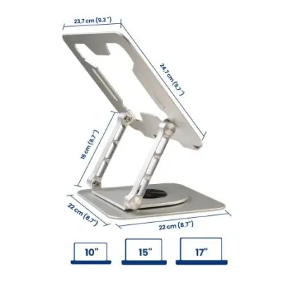 Ewent EW1267 Soporte elevador Aluminio para portatiles hasta Ewent EW1267 Soporte elevador Aluminio para portatiles hasta