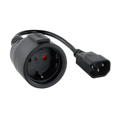 Nanocable Cable Adaptador C14/M a CEE7/H “Schuko” conector
