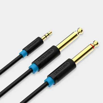 Cable Estéreo Vention BACBG/ Jack 3.5 Macho - 2x Jack 6.5 Cable Estéreo Vention BACBG/ Jack 3.5 Macho - 2x Jack 6.5