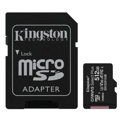 Kingston Canvas Select Plus MicroSDXC UHS-I 512GB Clase 10 +