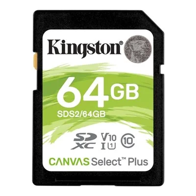 Kingston Canvas Select Plus SDXC 64GB UHS-I Clase 10