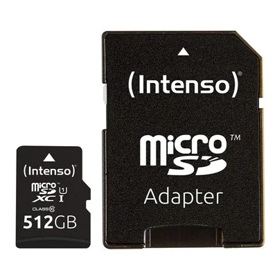 Intenso Premium MicroSDXC 512GB UHS-I U1 Clase 10 Intenso Premium MicroSDXC 512GB UHS-I U1 Clase 10