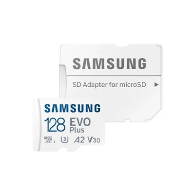 Samsung EVO Plus MicroSDXC 128 GB UHS-I U3 V30 Clase 10 con Samsung EVO Plus MicroSDXC 128 GB UHS-I U3 V30 Clase 10 con
