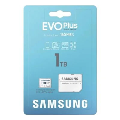 Samsung EVO Plus MicroSDXC 1TB UHS-I U3 V30 Clase 10 Samsung EVO Plus MicroSDXC 1TB UHS-I U3 V30 Clase 10