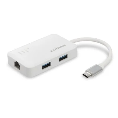 Edimax EU-4308 Adaptador USB-C a 3x USB 3.0 1x RJ-45 Gigabit
