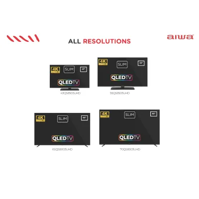 Aiwa TV 50" Qled 50QS8503UHD Infinity Series 4K,AndroidTV Aiwa TV 50" Qled 50QS8503UHD Infinity Series 4K,AndroidTV