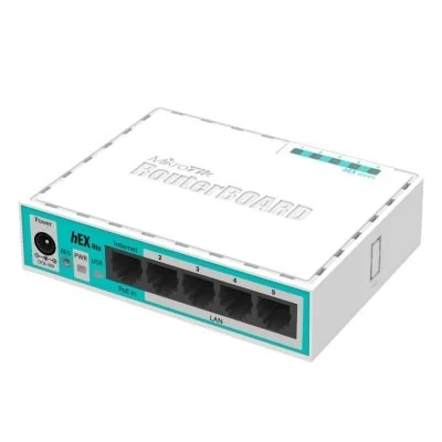 Mikrotik hEX Lite Switch 5 Puertos 10/100 Blanco