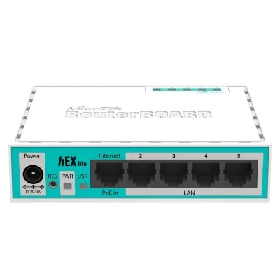 Mikrotik hEX Lite Switch 5 Puertos 10/100 Blanco