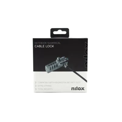 Nilox NXSC002 Candado de Seguridad con Combinación K-slot 1.8m Nilox NXSC002 Candado de Seguridad con Combinación K-slot 1.8m