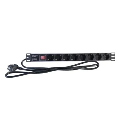 2lan regleta 19" 8 schukos interruptor 2lan regleta 19" 8 schukos interruptor