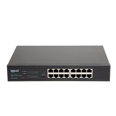 Iggual switch gigabit 16 puertos 1000mbps ges16000