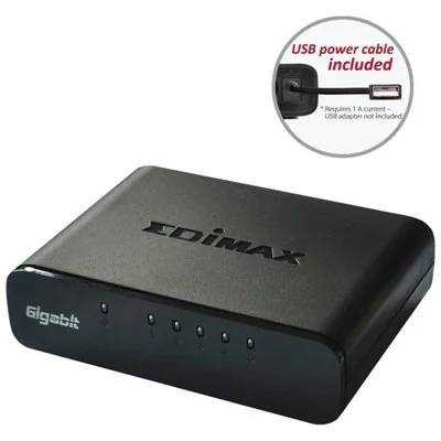 Edimax ES-5500G V3 Switch 5 Puertos Gigabit Edimax ES-5500G V3 Switch 5 Puertos Gigabit