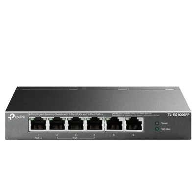 Tp-link tl-sg1006pp switch 6xgb (3xpoe+ 1xpoe++) Tp-link tl-sg1006pp switch 6xgb (3xpoe+ 1xpoe++)