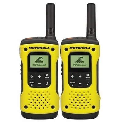 Motorola TLKR T92 H2O Pack 2 Walkie Talkie Negro Amarillo Motorola TLKR T92 H2O Pack 2 Walkie Talkie Negro Amarillo