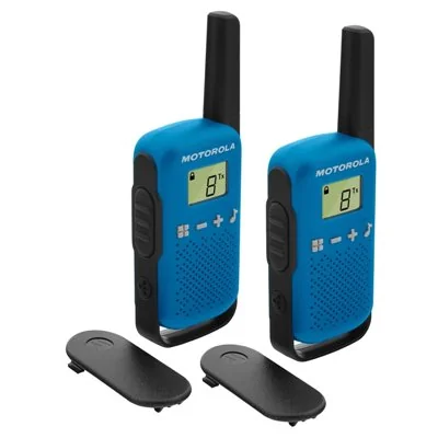 Motorola TLKR T42 Pack 2 Walkie Talkie Azules Motorola TLKR T42 Pack 2 Walkie Talkie Azules