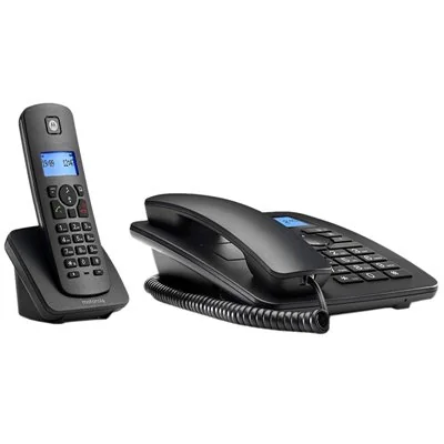 Motorola c4201 telefono combo fijo + dect negro Motorola c4201 telefono combo fijo + dect negro
