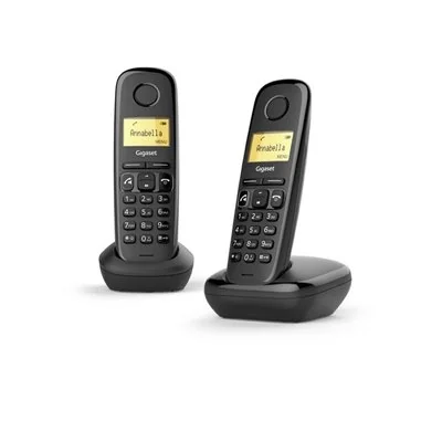 Teléfono Inalámbrico Gigaset A270/ Pack DUO/ Negro