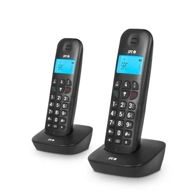 SPC Air Pro Duo Telefonos Inalambricos Negros