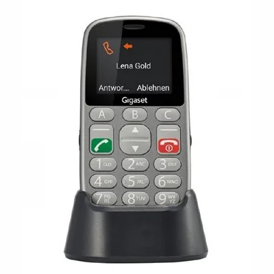 Gigaset GL390 Teléfono Móvil para Personas Mayores/ Gris