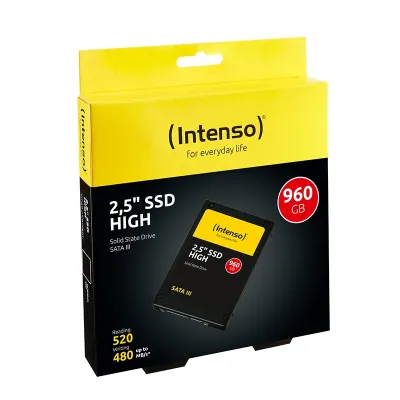 Intenso HIGH SSD 960GB a 520MB/s 2.5" SATA 6GB/s Intenso HIGH SSD 960GB a 520MB/s 2.5" SATA 6GB/s