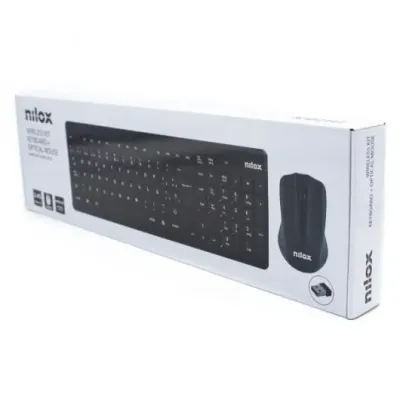 Nilox Kit inalámbrico Teclado y Mouse, Modelo Fit ligero y Nilox Kit inalámbrico Teclado y Mouse, Modelo Fit ligero y