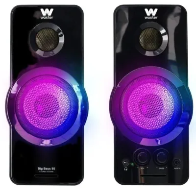 Woxter Big Bass 95 RGB Altavoces 2.0 20W Negros Woxter Big Bass 95 RGB Altavoces 2.0 20W Negros