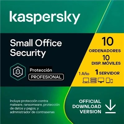 Kaspersky Small Office Security 10 Dispositivitos 10 Móviles 1 Kaspersky Small Office Security 10 Dispositivitos 10 Móviles 1