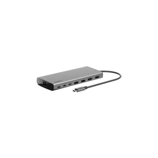 Belkin INC015BTSGY-CZ base para portátil y replicador de puertos Alámbrico USB 3.2 Gen 1 (3.1 Gen 1) Type-C Aluminio