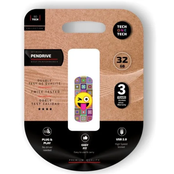 TECH ONE TECH TEC4402-32 unidad flash USB 32 GB USB tipo A 2.0 Multicolor