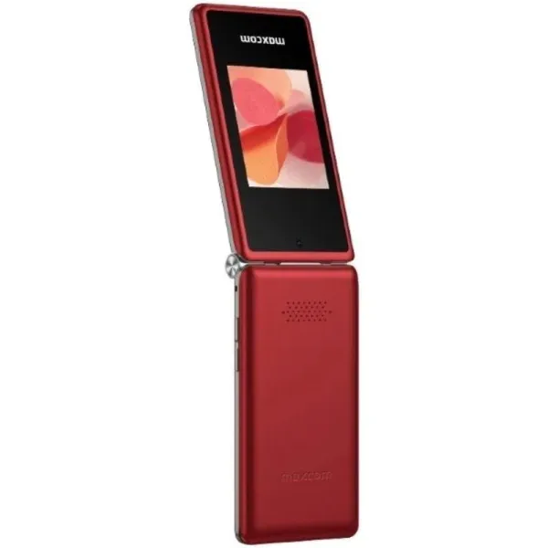 MaxCom MM835 Móvil Rojo para mayores 3.5" con tapa,cámara y 4G