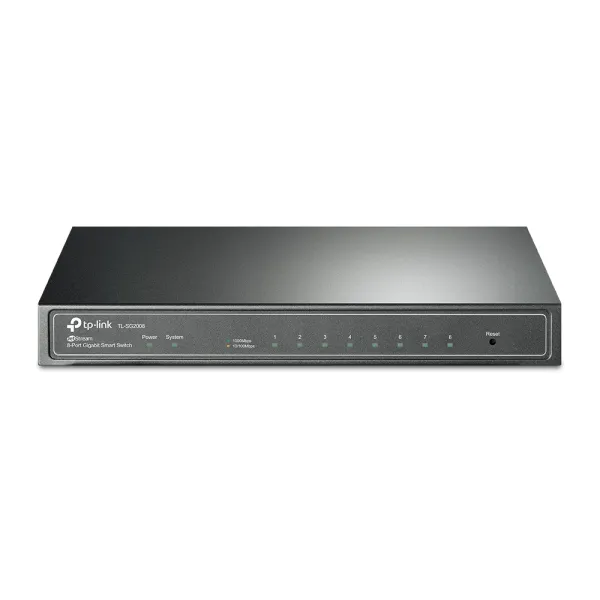 TP-Link TL-SG2008 Gestionado L2 Gigabit Ethernet (10/100/1000) Negro