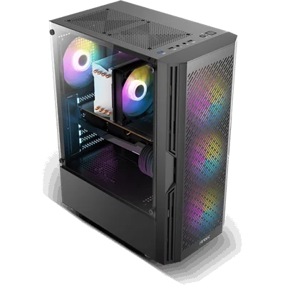 Antec AX20 Midi Tower Cristal Templado USB 3.0 FRGB Negra