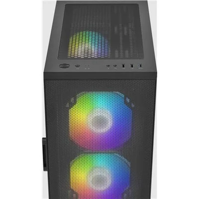 Antec NX410 Gris ATX Apertura lateral con Cristal Templado ARGB