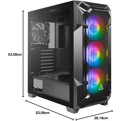 Antec DF600 Flux RGB ATX Cristal Templado USB 3.0 Negra