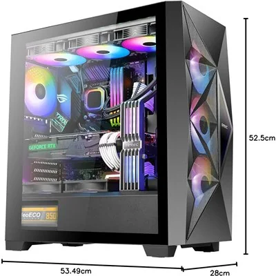 Antec DF800 Flux RGB ATX Cristal Templado USB 3.0 Negra