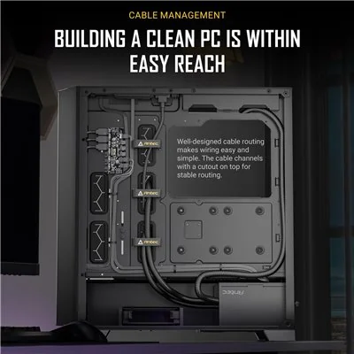 Antec P20C ARGB Negra con Cristal Templado