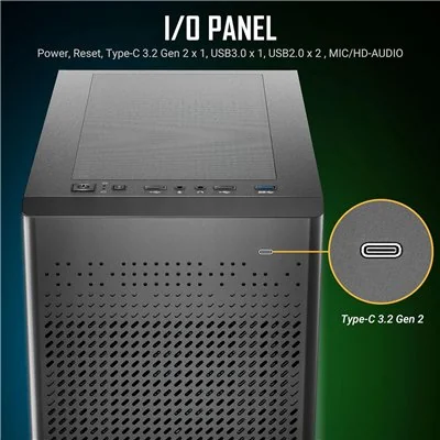 Antec NX500M Negra con Cristal Templado USB-C