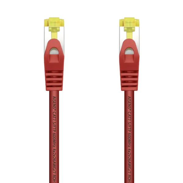 Aisens Cable de Red S/FTP RJ45 Cat.7 25cm Rojo 