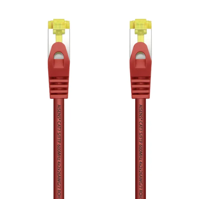Aisens Cable de Red S/FTP RJ45 Cat.7 50cm Rojo