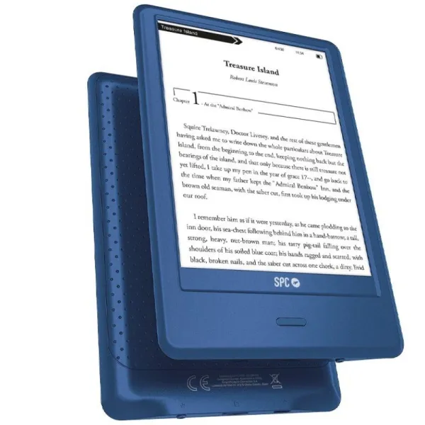 Spc ebook dickens light 2 pro 6" 8gb usb-c azul