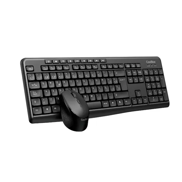 Teclado + Raton Wireless Negro Coo-ktr-03w Coolbox