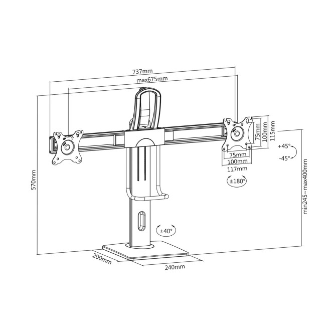Soporte para Monitor Aisens MR01C-109/ hasta 20kg comprar