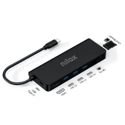 Nilox NXDSUSBC04 Docking Station USB-C Negro Nilox NXDSUSBC04 Docking Station USB-C Negro