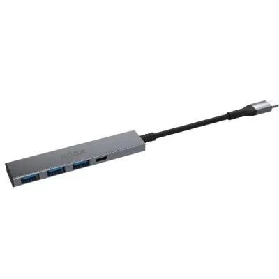 Nilox NXHUBUSBC02 HUB USB-C Negro