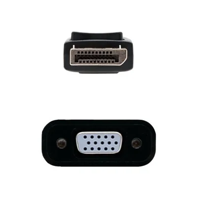 Nanocable Conversor DisplayPort a sVGA Negro 15 cm Nanocable Conversor DisplayPort a sVGA Negro 15 cm