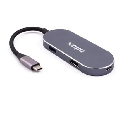 Nilox NXDSUSBC01 Docking Station USB-C Gris