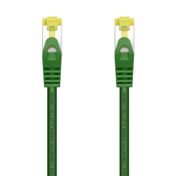 Aisens Cable de Red S/FTP RJ45 Cat.7 25cm Verde 