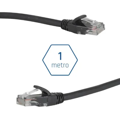 Iggual Cable de Red CAT6 UTP LSZH 1m Negro Iggual Cable de Red CAT6 UTP LSZH 1m Negro