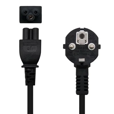 Nanocable Cable de Alimentación Trébol CEE7 Acodado Macho a C5 Nanocable Cable de Alimentación Trébol CEE7 Acodado Macho a C5
