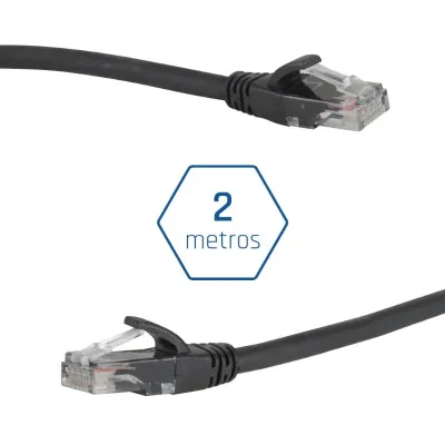 Iggual Cable de Red CAT6 UTP LSZH 2m Negro Iggual Cable de Red CAT6 UTP LSZH 2m Negro